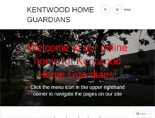 Tablet Screenshot of kentwoodhomeguardians.com